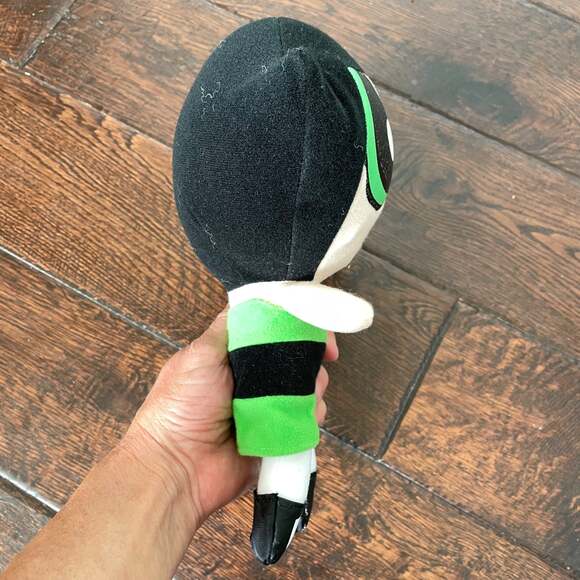 Vintage Powder Puff Girl Buttercup Doll Plush Toy Green Dress Eyes Faded Stuffed - Picture 3 of 8